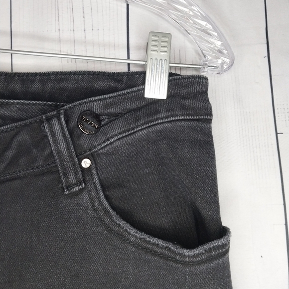 Risen Women's High Rise Crossover Girlfriend Jeans - Picture 3 of 11